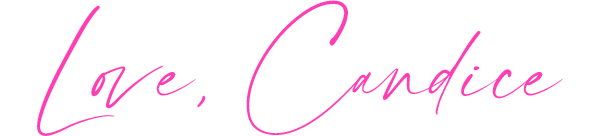 Love, Candice signature